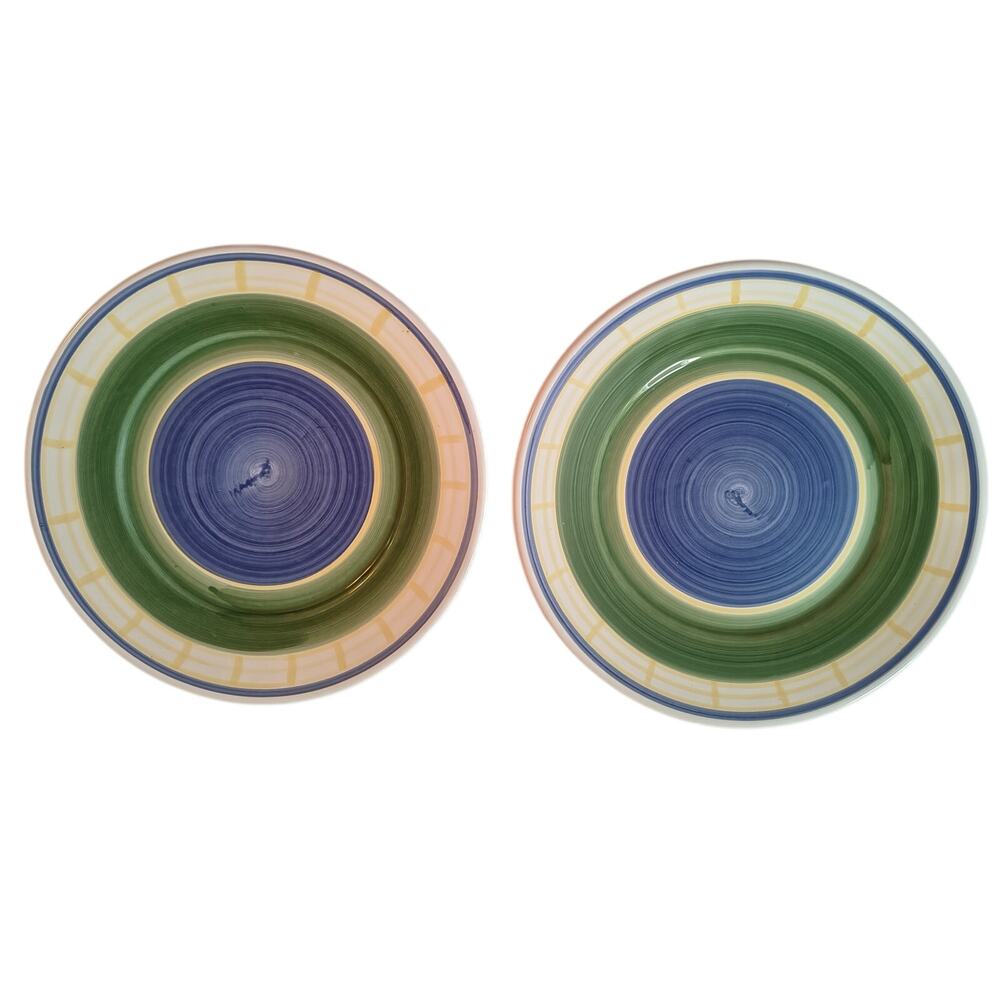 Williams Sonoma Marisol 9.5" Salad Plates Pair Made in Italy
